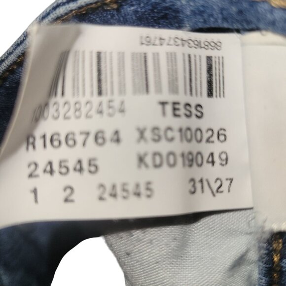 Mavi Jeans Co. Womens Medium Wash Distressed Hem Skinny Jeans With Frayed Ankle - Picture 9 of 9